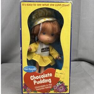 Vintage Fun World Chocolate Pudding Doll 1980’s Hong Kong #8635